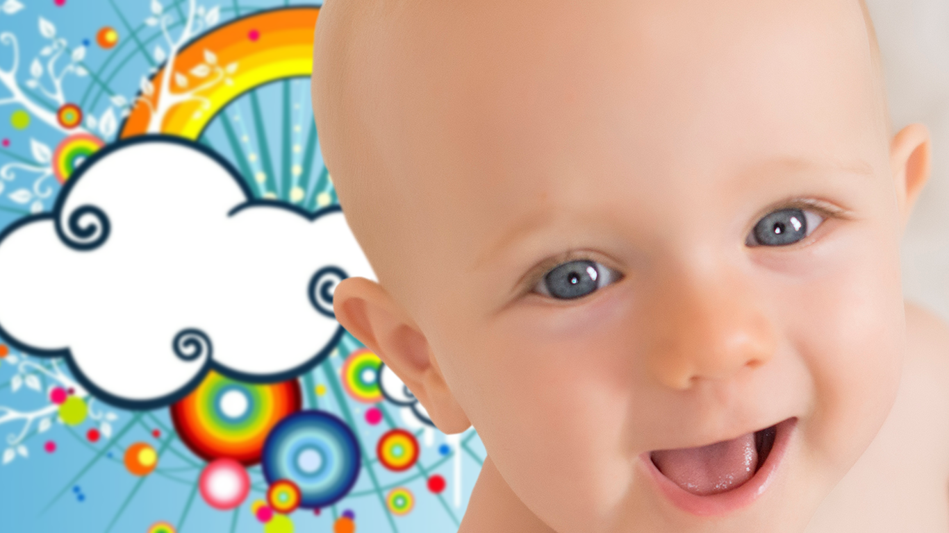 Bebé feliz en Mundopeke